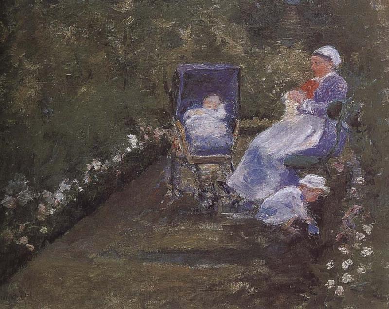 Mary Cassatt At the garden France oil painting art